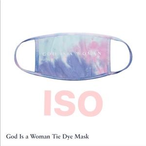 IN SEARCH OF Ariana Grande God is a Woman facemask
